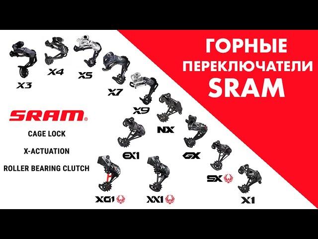 Горные переключатели SRAM за 5 минут | От X3 до XX1 Eagle AXS