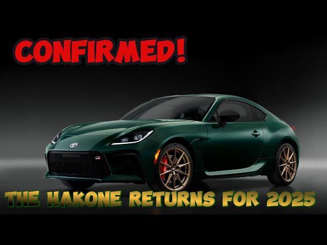 FIRST LOOK: The 2025 Toyota GR86 Hakone Special Edition. Re-Tuned!