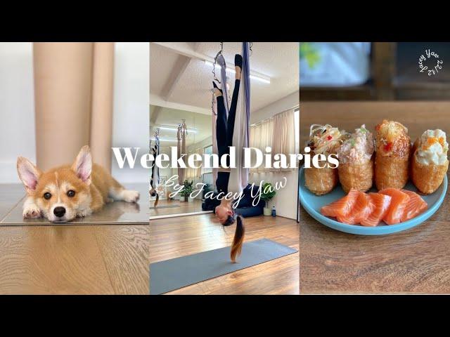 Weekend Diaries: What I Eat in a Day, Meet My Puppy, Trying out New Things, One-Pot Salmon Rice