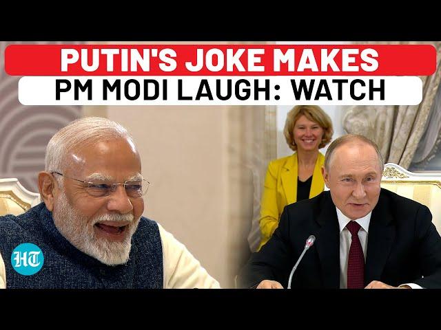 Putin's Joke Makes PM Modi Laugh During Bilateral Meeting On BRICS Sidelines | Russia | India