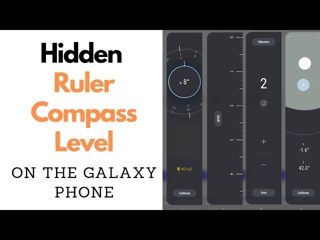 Hidden Tools On Samsung Galaxy Phone - Compass, Ruler, Level