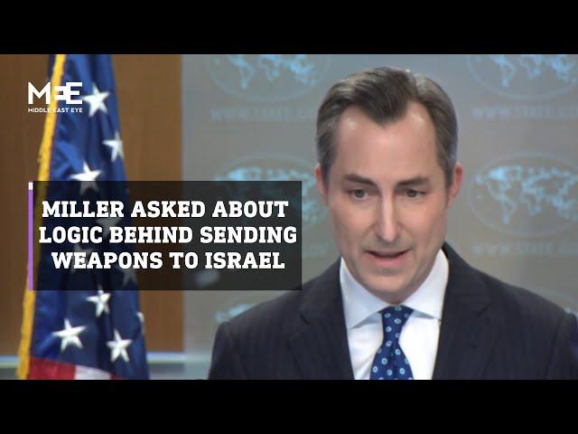 Matthew Miller asked about the logic behind the US sending 2,000-pound bombs to Israel