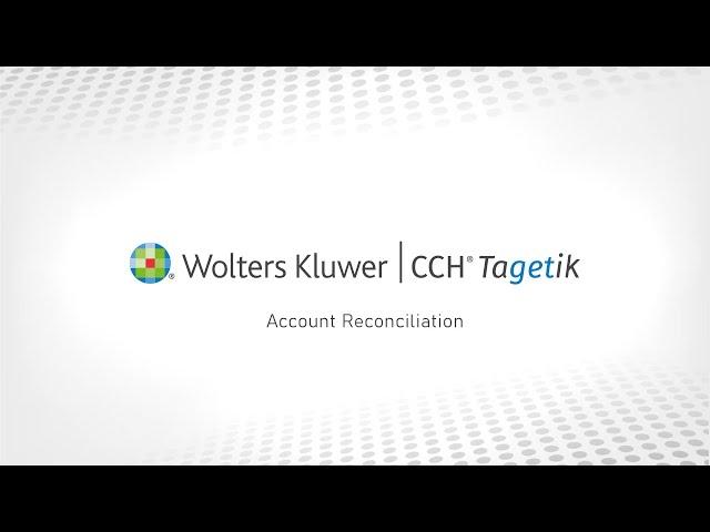 CCH Tagetik for Account Reconciliation