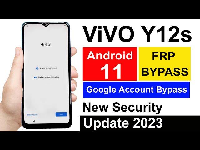 Vivo Y12s (V2026) Frp Bypass/Unlock Google Account Android 11 | New Security 2023 | V2026 FRP Unlock