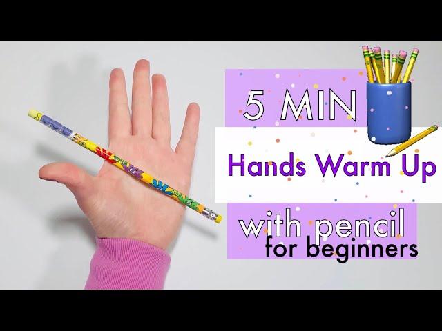 HANDWRITING WARMS UPS With Pencil l Beginner Hand and Finger Exercises for Kids