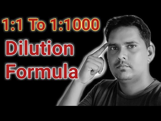 Dilution formula chart | Dilution formula |  Chemical dilution formula | Dilution calculation