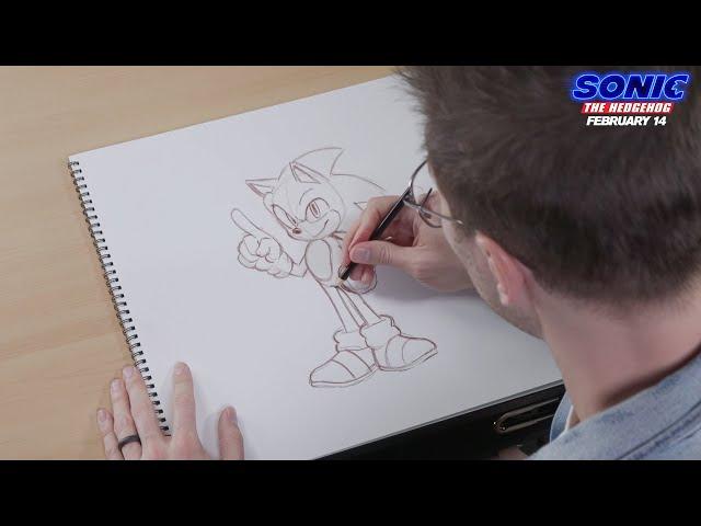 Sonic The Hedgehog (2020) - How To Draw Sonic - Paramount Pictures