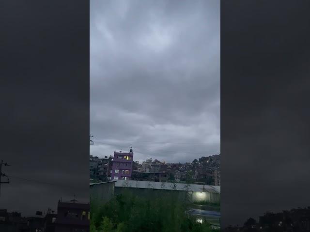 Dark cloudy evening in Kirtipur Kathmandu #nepalvlogs