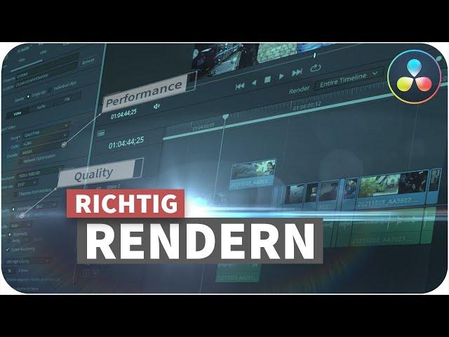 Die BESTEN SETTINGS für schnelles Rendern - Die große Davinci-Resolve-Woche Teil 1