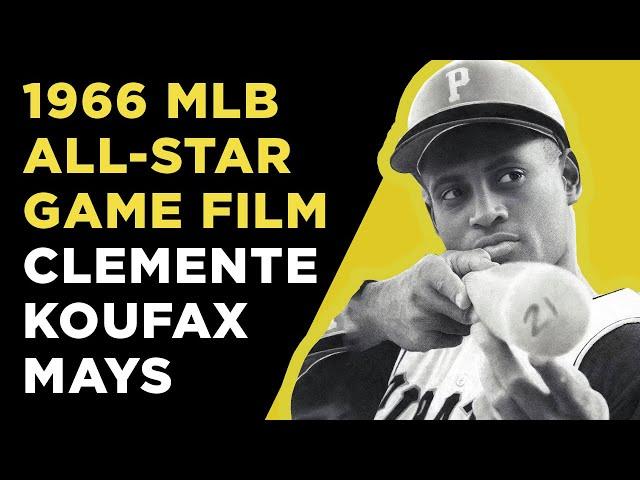 1966 MLB All Star Game Highlights Film CLEMENTE and WILLIE MAYS