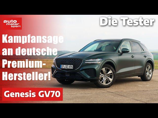 Genesis GV70: Mehr Luxus gibt's nicht fürs Geld! - Test | auto motor und sport