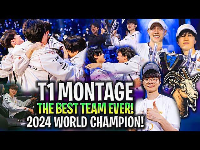 T1 MONTAGE WORLD CHAMPION 2024!THE BEST TEAM IN LOL HISTORY! - BEST PLAYS OF T1 IN WORLDS 2024