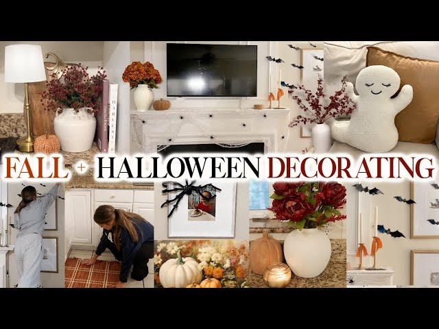 FALL DECORATE WITH ME! 2024 FALL KITCHEN DECOR | FALL & HALLOWEEN DECOR IDEAS 