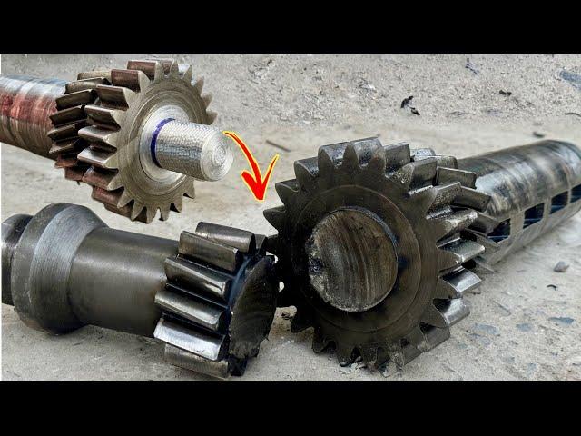 How Transparent Mechanic Repaired A Broken Truck Gear Block Utilizing Thread Sequence Strategy...