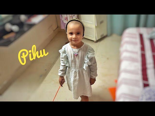 Pihu hair band lagake ghumrahi hai  Pihu cute moments || Pihu and Rasbhari Moments ||