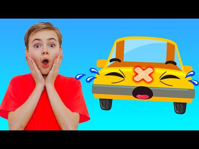 The Boo Boo Car Song | Poli and Nick - Kids Songs