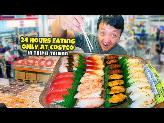 World’s BEST Costco?! 24 Hours Eating ONLY Costco Food in Taipei Taiwan