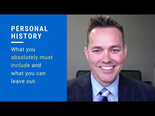 Express Entry - Personal History - what you absolutely must include!