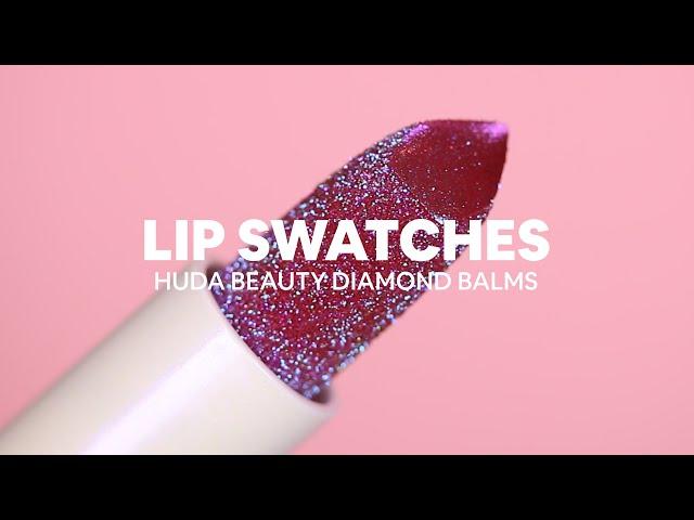 HUDA BEAUTY DIAMOND BALM ⋆ lip swatches | Kim ter Stege