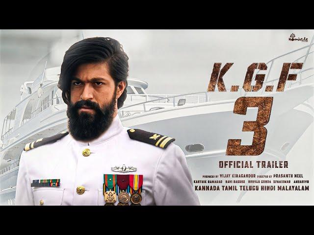 KGF CHAPTER 3 Official Trailer | Yash | Prabhas | Prashanth Neel | Ravi Basrur | Kgf 3 Trailer