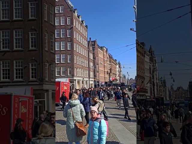 Dam square Amsterdam, Nederland