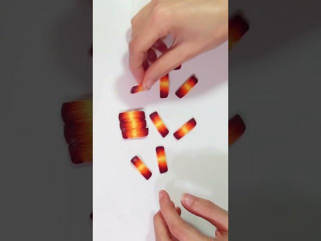 Monarch Butterfly Wing Polymer Clay Earrings - Layered Silkscreening Technique