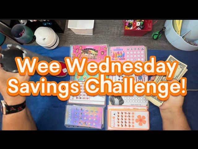 Wee Wednesday Mini Savings Challenge/ one complete/ sinking funds/ savings/ How much will I save? $$