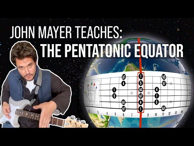 John Mayer Teaches His PENTATONIC EQUATOR Concept with fretLIVE Animations! (Guitar Lesson)