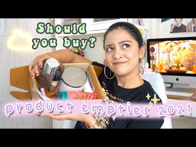 product empties 2021 | mini reviews (makeup, skincare, candles)| Worth repurchasing?|Meghna Verghese