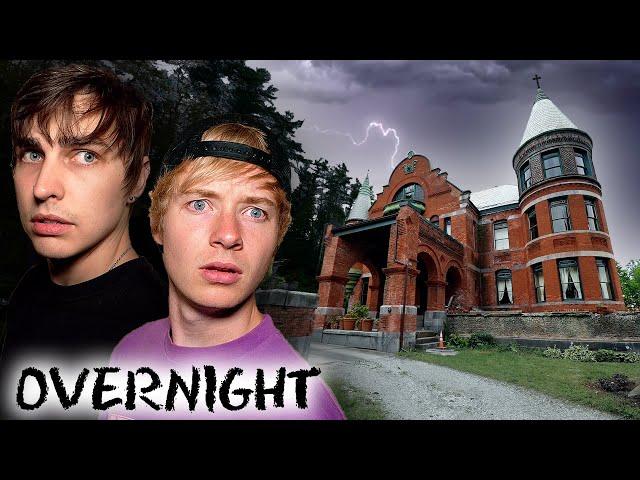 OVERNIGHT in USA's Most Haunted Castle (scary)