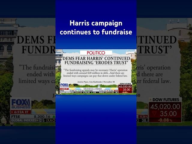 Harris campaign continues to ask for donations following election loss #shorts