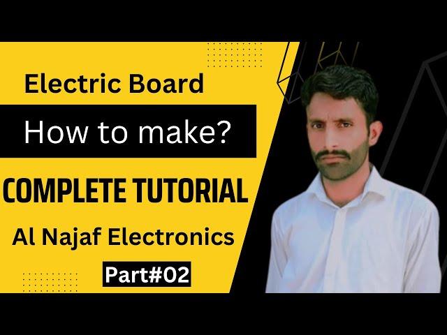 How to make an Electric Board with 1Button & 4 sockets/ Part#02/ extension lead, electric board