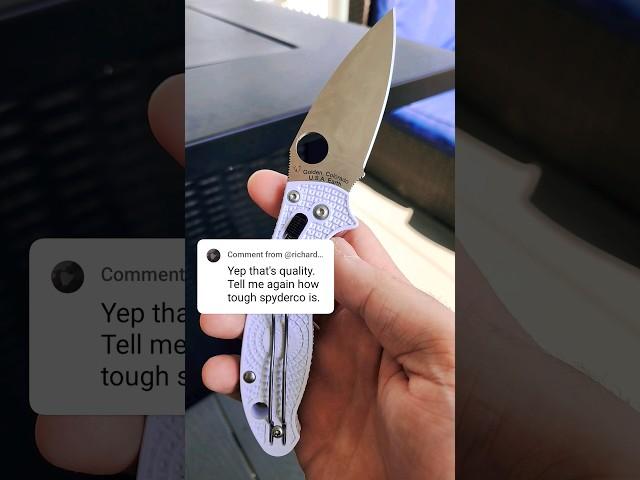 Spyderco Knives Are NOT Tough! #edgedmindset #spyderco #edc #tool #collector