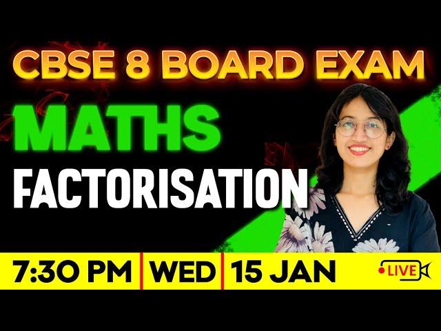 CBSE Class 8 Maths | Factorisation | Full Chapter | Exam Winner