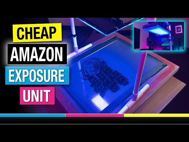 How to Expose Screens with a cheap LED Exposure Unit from Amazon - Learn to Screen Print at Home