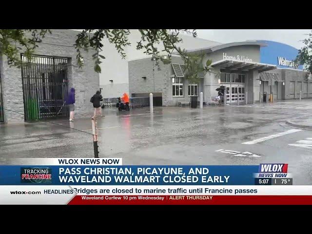 LIVE: Businesses, local Walmarts closing in anticipation of Francine's landfall