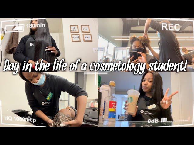 Day in the life of a cosmetology student!