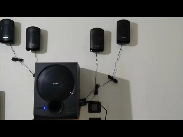 again  SONY SA-D40  home theatre -- sound test -- use headphone to hear clean sound 