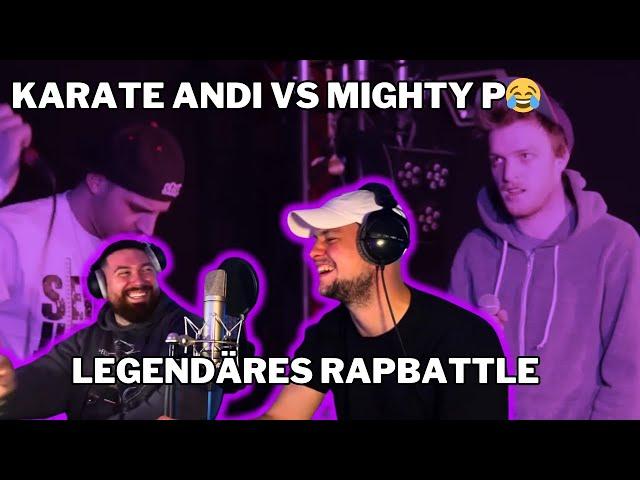 KARATE ANDI vs MIGHTY P German Freestyle Rap | REACTION