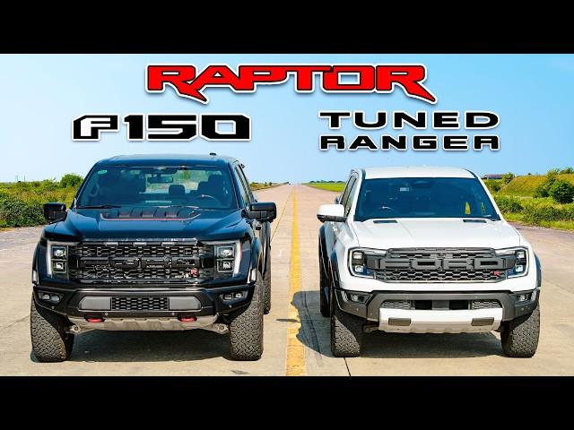 720hp F150 Raptor R v tuned Ranger Raptor: DRAG RACE