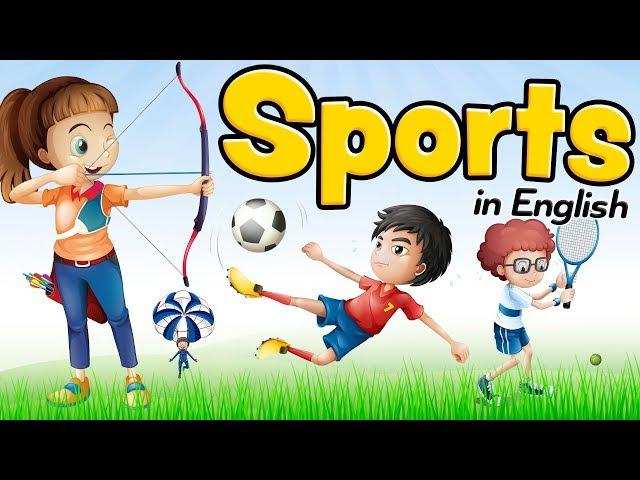 Sports in English - Vocabulary for beginners and children