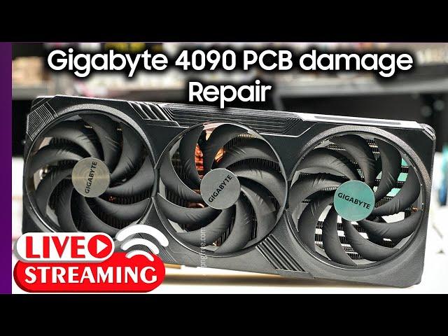 [LIVE No.9]  Gigabyte RTX 4090 Broken PCB and 3090Ti GPU swap