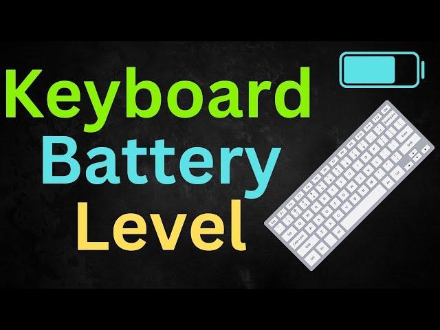 How to Check Apple Magic Keyboard Battery Level on Mac Quick & Easy Steps