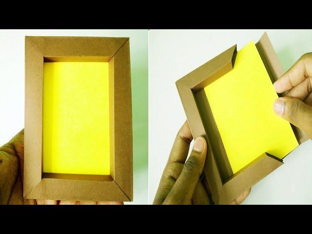 DIY Paper photo frame without glue | paper craft (Very Easy)