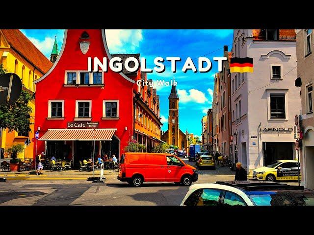 Ingolstadt, Germany: Relaxed City Walk on a Beautiful Spring Day | 4K City Tour