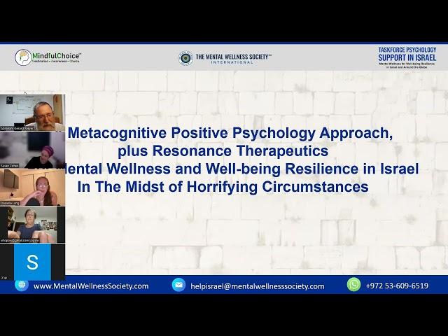 Navigating Well-being in Israel: A Meta-mindset for Mental Resilience Amidst Catastrophe