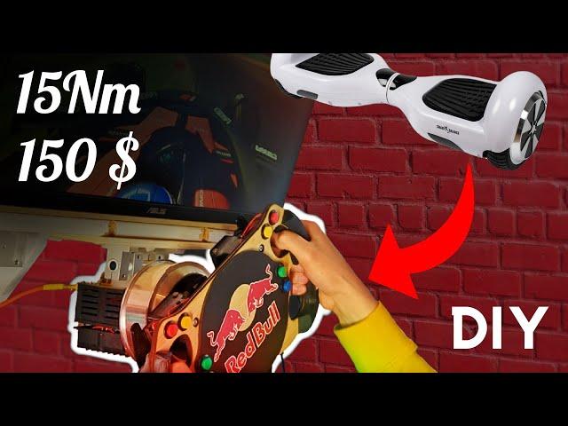 how to build a FFB direct drive STEERING WHEEL from a HOVERBOARD | step by step