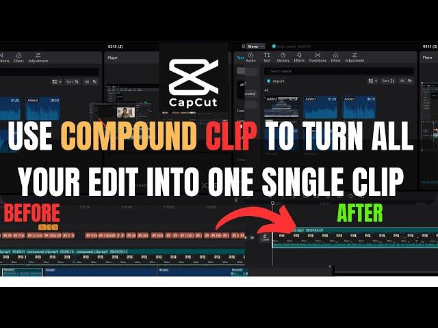 How Create A Compound Clip In Capcut | Merge All Your Edits Together