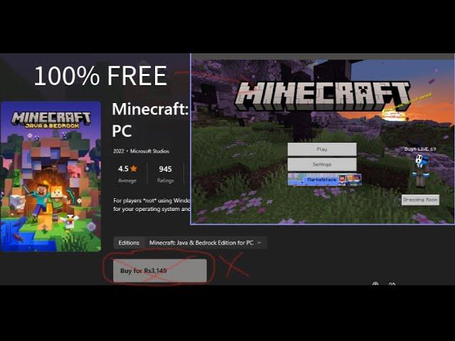 Minecraft: Bedrock Editon | How to Install for free | how to play Minecraft Windows edition for free