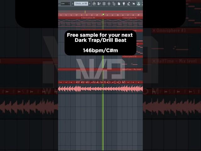 Free Sample for your next #dark #trap #drill #beat on 146bpm!! #sample #musicproduction #flstudio